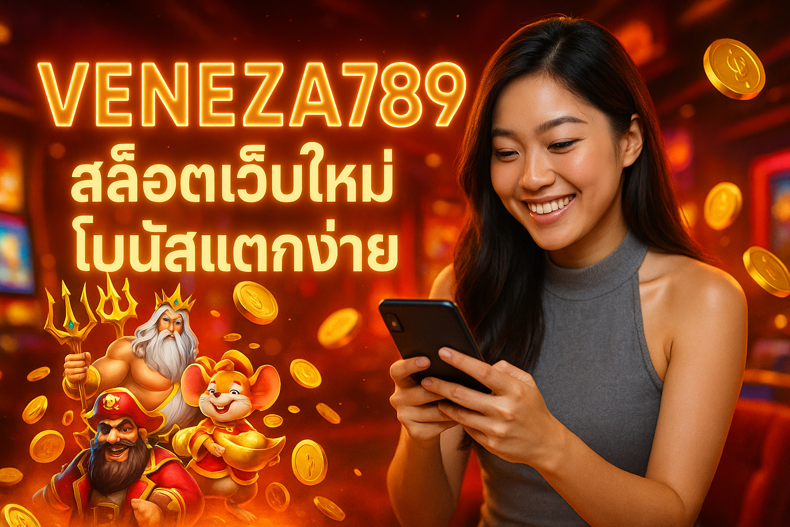 VENEZA789 สล็อตเว็บใหม่ โบนัสแตกง่าย